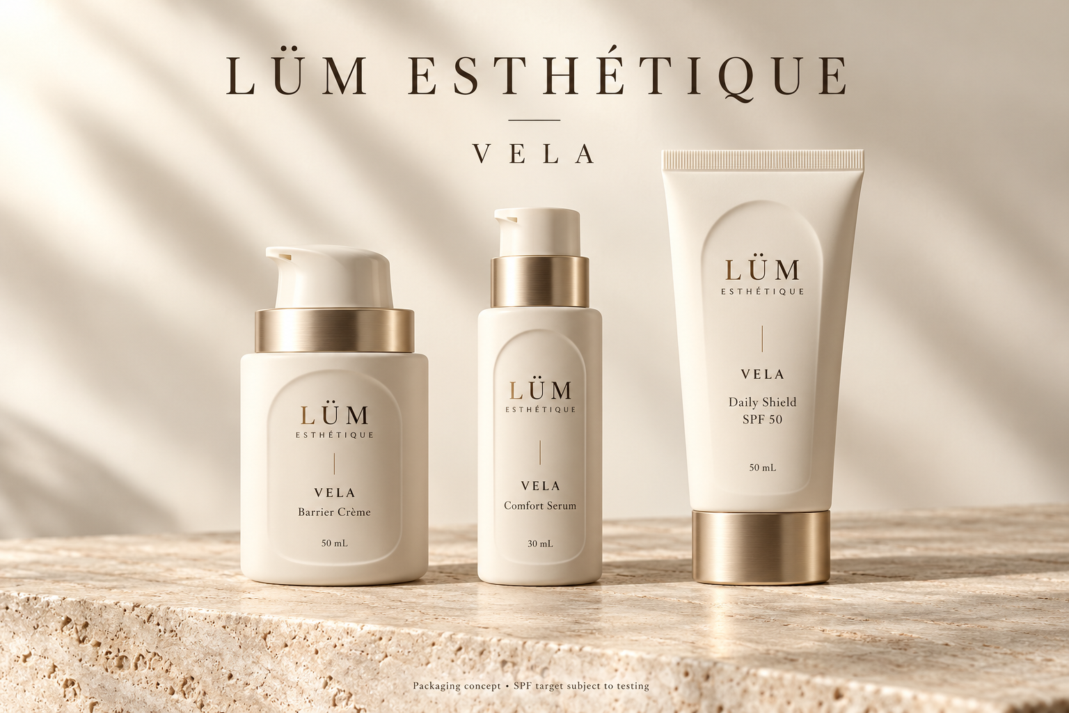 Vela skincare collection